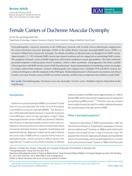 Female Carriers of Duchenne Muscular Dystrophy