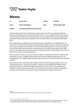 Pdf Appendix 4B2 Tonkin and Taylor Airnoise Contours Memo Pdf, 243 KB Download