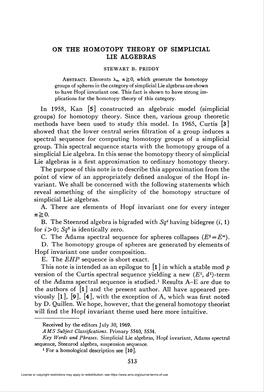 On the Homotopy Theory of Simplicial Lie Algebras «^0