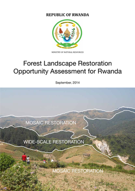 Forest Landscape Restoration Opportunity Assessment for Rwanda