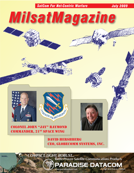 Satcom for Net-Centric Warfare July 2009 Milsatmagazine