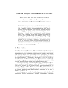 Abstract Interpretation of Indexed Grammars