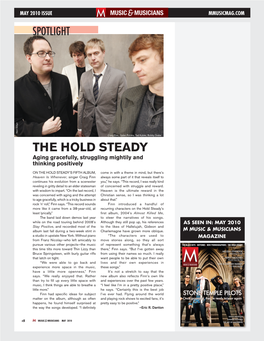 THE Hold Steady Come Visit: Lou Russo Aging Gracefully, Struggling Mightily And