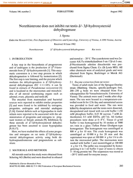 Hydroxysteroid Dehydrogenase