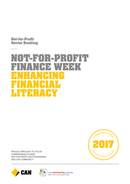 Not-For-Profit Finance Week Enhancing Financial Literacy