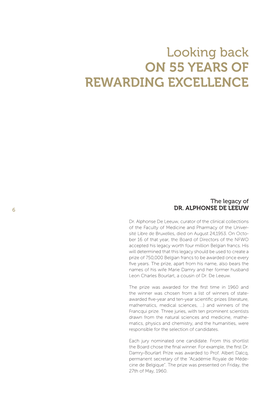 Looking Back on 55 YEARS of REWARDING EXCELLENCE