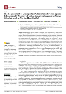 Mardivirus), but Not the Host (Gallid