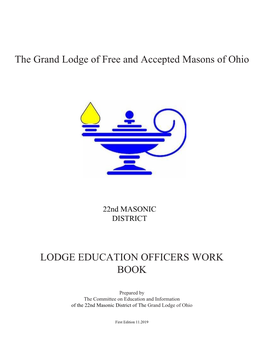 The Grand Lodge of Free and Accepted Masons of Ohio LODGE