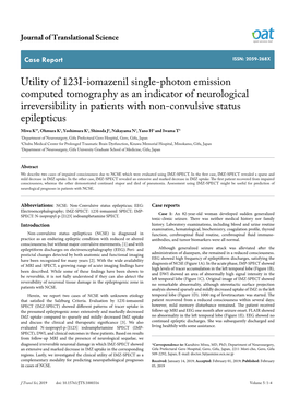 Utility of 123I-Iomazenil Single-Photon Emission Computed Tomography As an Indicator of Neurological Irreversibility in Patients