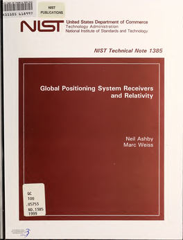 Global Positioning System Receivers and Relativity