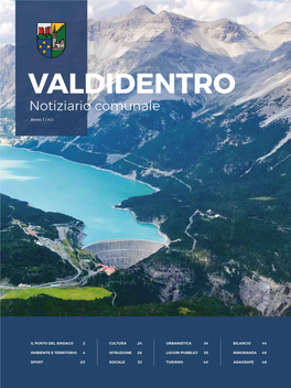 VALDIDENTRO Notiziario Comunale Anno 1 | N.1