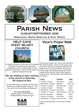 Parish News February&March 2016