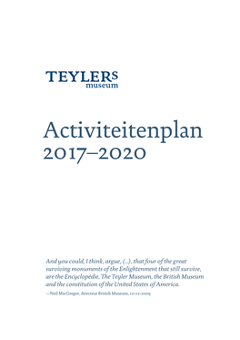 Teylers Beleidsplan V2 17-02 OL 05.Indd