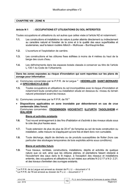 Modification Simplifiée N°2 CHAPITRE VIII