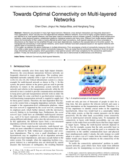 Towards Optimal Connectivity on Multi-Layered Networks