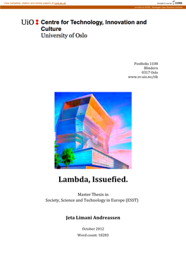 Lambda, Issuefied