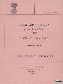 Inventory Survey Rohta,K District