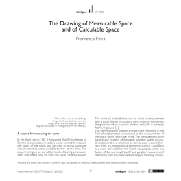 The Drawing of Measurable Space and of Calculable Space Francesca Fatta