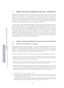 Market Structure, Externalities and Policy Intervention