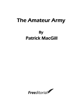 The Amateur Army