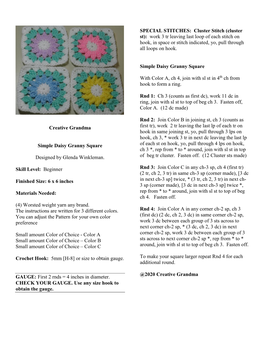 Simple Daisy Granny Square