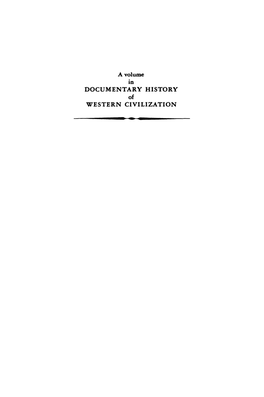 In DOCUMENTARY HISTORY WESTERN CIVILIZATION