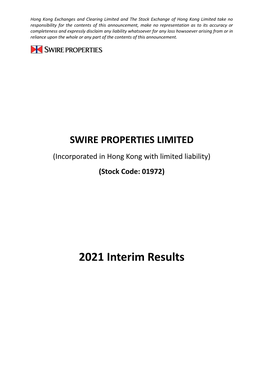 2021 Interim Results