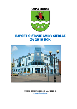 Raport O Stanie Gminy Siedlce Za 2019 Rok