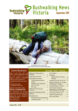 Bushwalking News Victoria September 2011