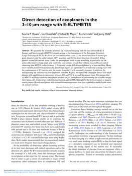 Direct Detection of Exoplanets in the 3–10 Μm Range with E-ELT/METIS