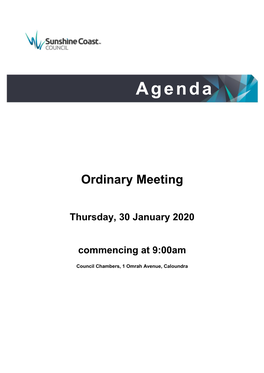 Agenda of Ordinary Meeting