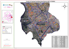 Covid-19 Testing Facilities-East District (NCT of Delhi)