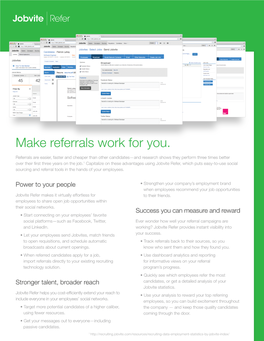 Make Referrals Work for You