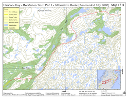 Alternative Route [Ammended July 2005] Map 15 /I Legend Highlands of St