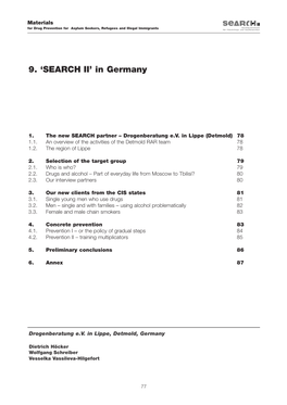 9. 'SEARCH II' in Germany