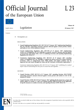 Official Journal L 23 of the European Union
