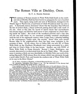 The Roman Villa at Ditchley, Oxon