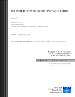 The World of Psychology, Portable Edition
