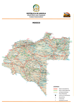 Mapa Rodoviario Moxico