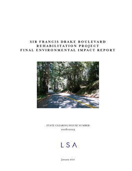 Sir Francis Drake Boulevard Rehabilitation Project Final Environmental Impact Report