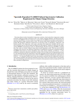 Spectrally Dependent CLARREO Infrared Spectrometer Calibration Requirement for Climate Change Detection