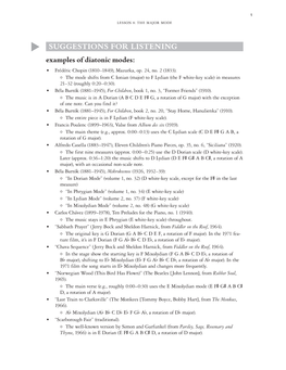 SUGGESTIONS for LISTENING Examples of Diatonic Modes: • Frédéric Chopin (1810–1849), Mazurka, Op