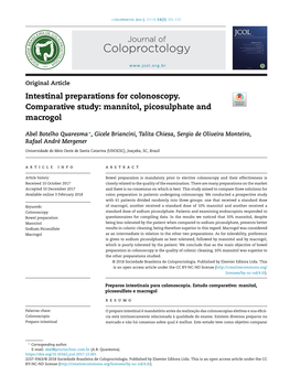 Mannitol, Picosulphate and Macrogol