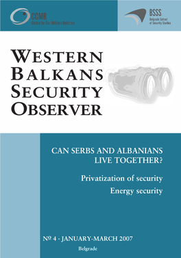 Western Balkans Security Observer No. 4