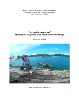 Meaning-Making Ocean in an Indonesian Fisher Village