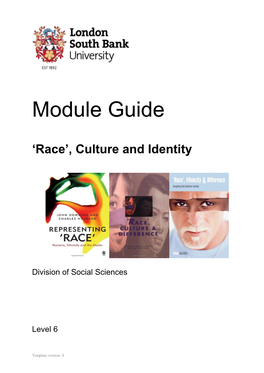 Race, Culture & Identity (DSS 6 RCI)