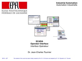 Industrial Automation Automation Industrielle SCADA Operator