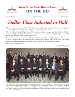 Winter 2010 Stellar Class Inducted in Hall
