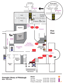 First Floor Fiction Authors a - P Mezzanine First Floor Fiction Authors Q - Z Portal Entry E Fiction Teen E Nonfiction / Manga / Fiction