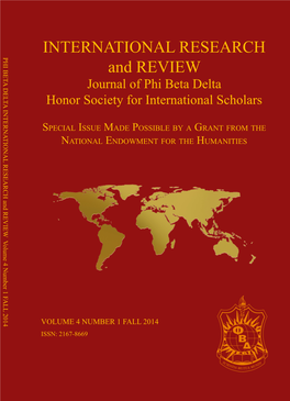 Fall 2014 IRR and Proceedings